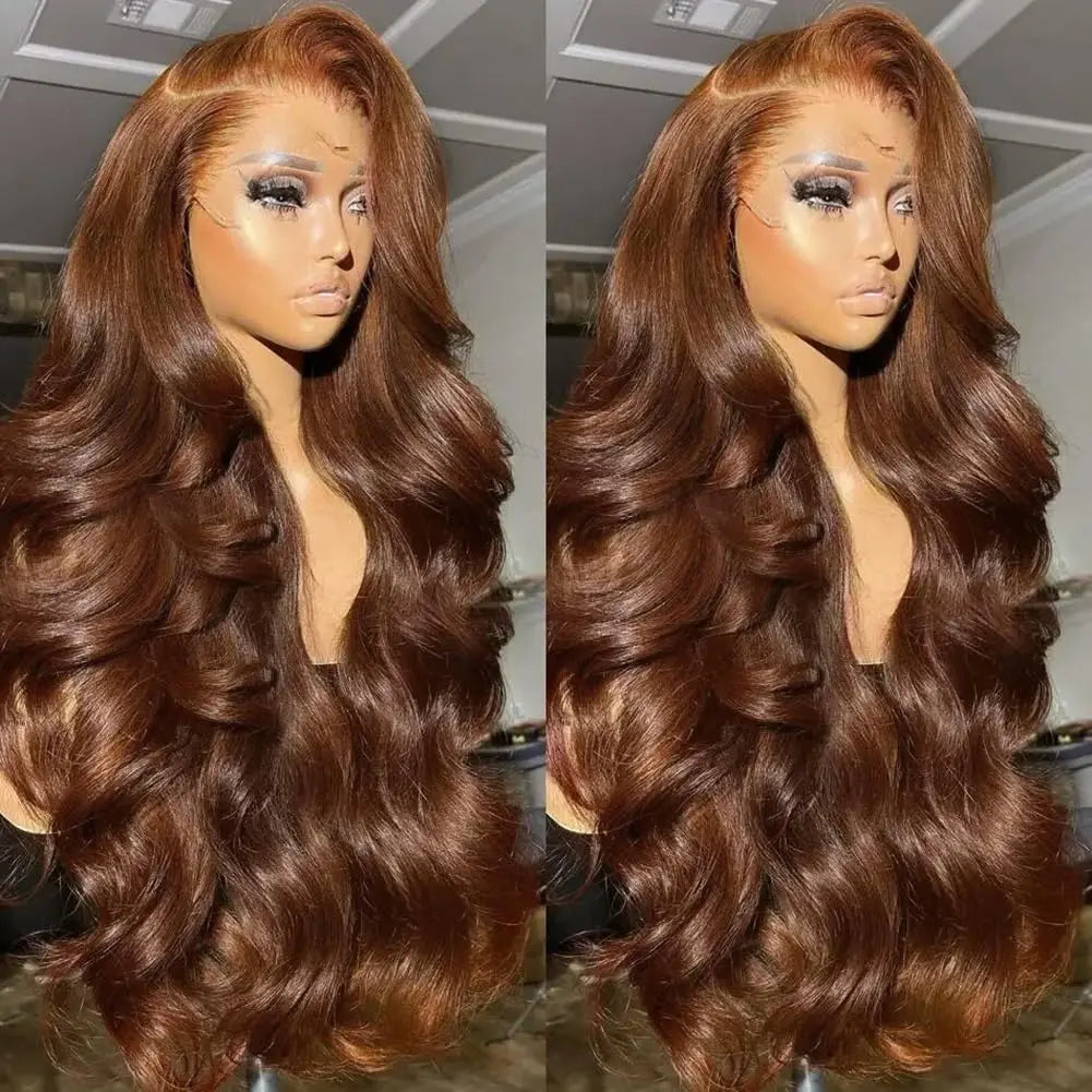 Chocolate Brown Body Wave Wig