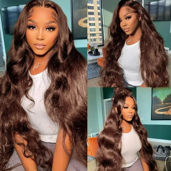 Chocolate Brown Body Wave Wig