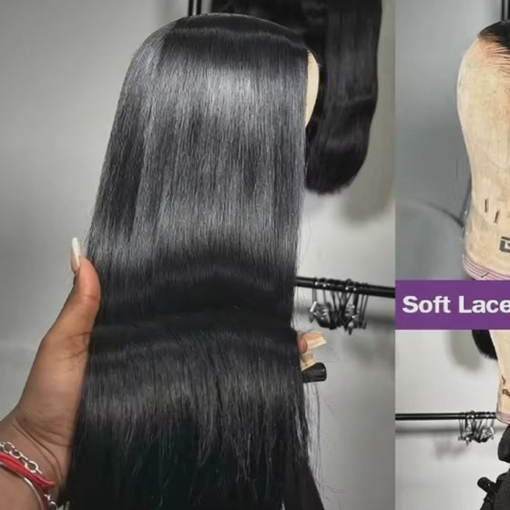 Bone straight frontal virgin hair/Wig